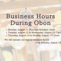 Business Hours During Obon